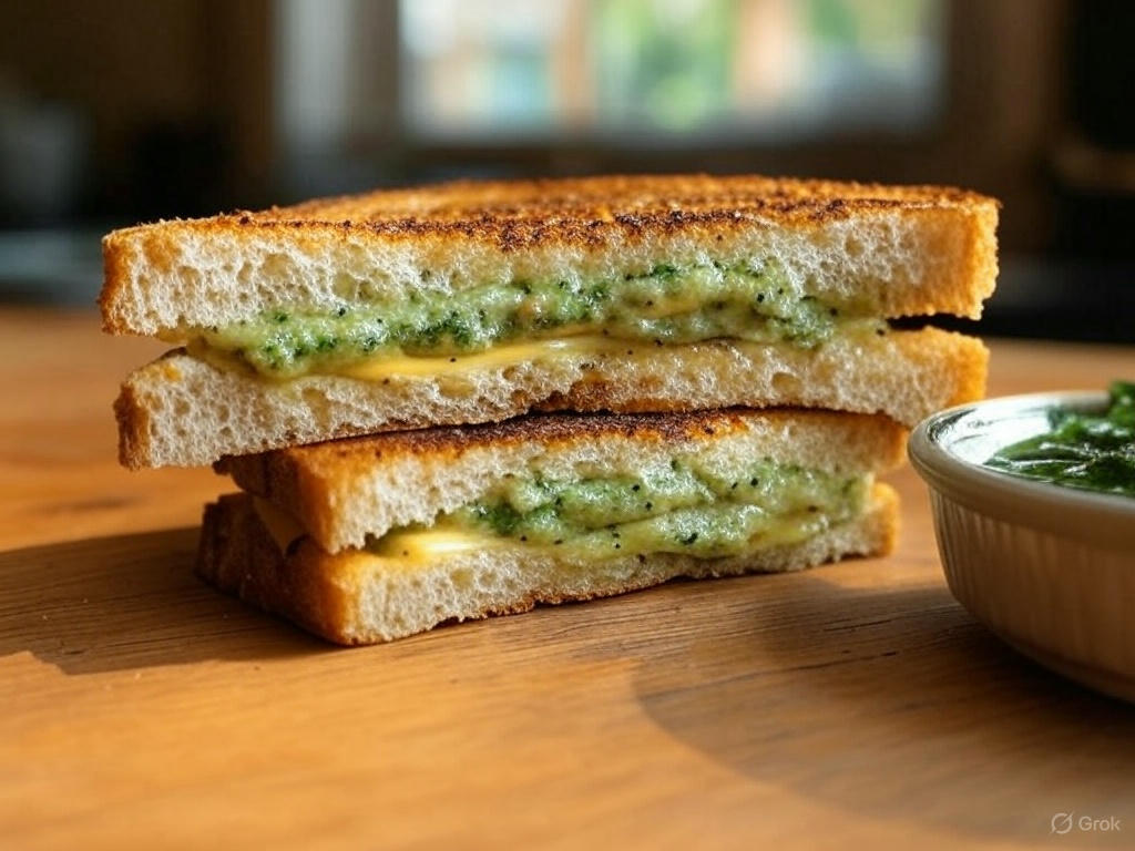 Green Curry Chimichurri Grilled Cheese