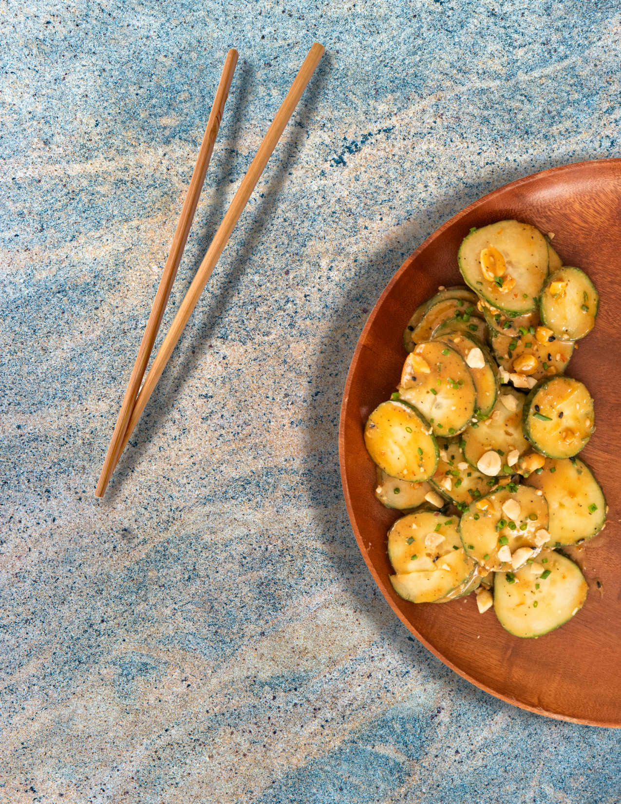 Crunchy Miso Peanut Cucumber Salad