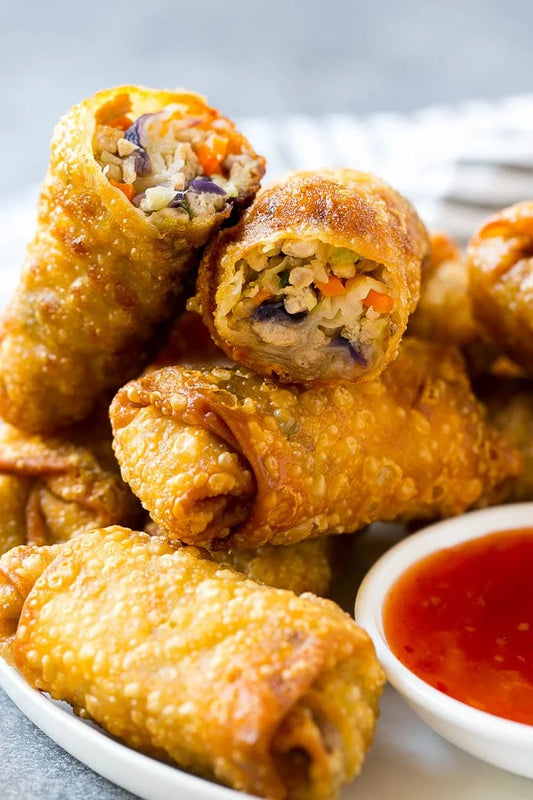 Easy Pork Eggrolls with Passion Fruit Sweet Chili Dipping Sauce