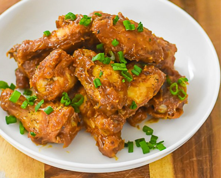 Sticky Thai Peanut Chicken Wings