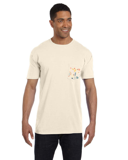 Uni-Sex Ivory Pocket Tee